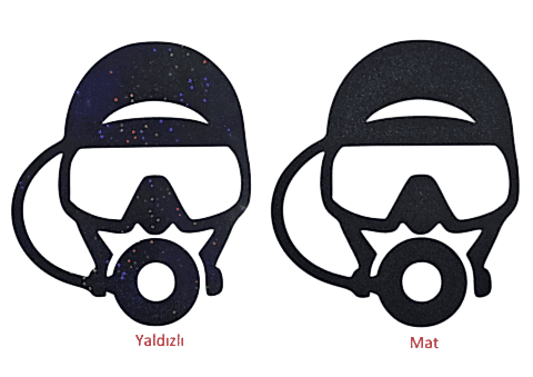 Dalgıç Figürlü  Yapışkanlı Duvar Süsü