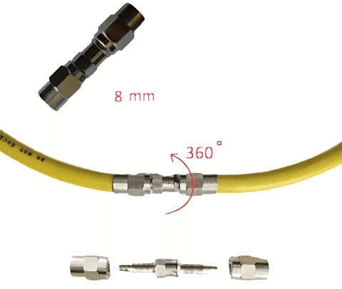8mm 360derece döner rekor(HR-103)