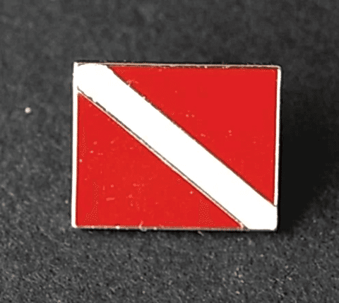 Mineli Dalış Bayrağı Rozet