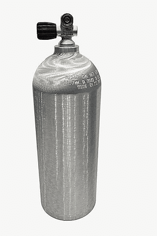 7,0 L. Alüminyum Tüp-Vanalı (Dalış Tüpü)