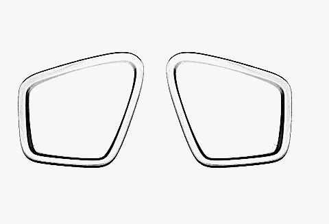 M-05 Maskeye Uyumlu Numaralı(miyop) ÇİFT Cam